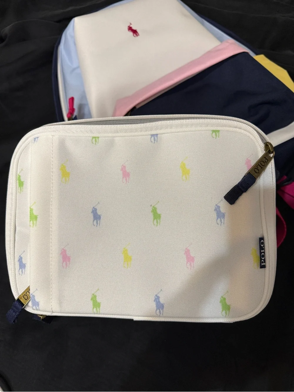 Ralph Lauren Bookbag and matching insulated Lunchbox